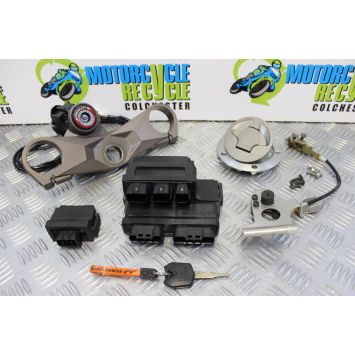 Kawasaki ZX 10 R Lock Set Key ECU Top Yoke ZX10R 2006 2007 D6F D7F B187