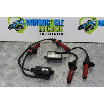 Suzuki GSF 600 Bandit Ignition Coils with Caps Leads 1995 to 1999 GSF600 B063