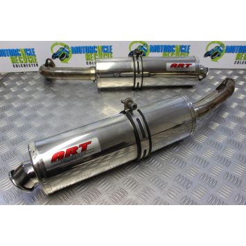 Honda VTR 1000 F Exhaust Cans ART Silencers Firestorm 2001 to 2005 B179