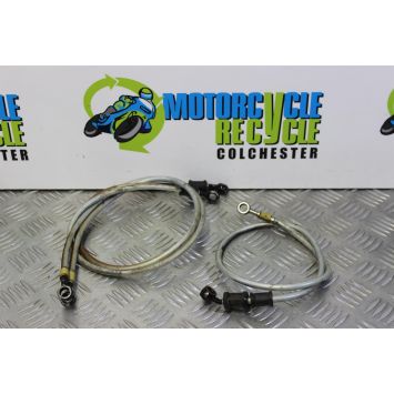 Suzuki GSF 600 Bandit Brake Hoses Front Rear Braided 1995 to 1999 GSF600 B063