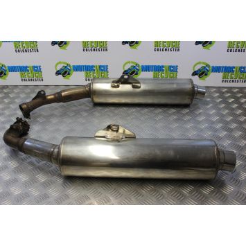 Honda VTR 1000 F Exhaust Silencers Cans Firestorm 2001 to 2005 VTR1000F B179