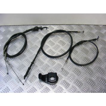 Clutch Cable Set Throttle Choke Clutch Kawasaki ZX 6 R J1 J2 2000 to 2001 A704