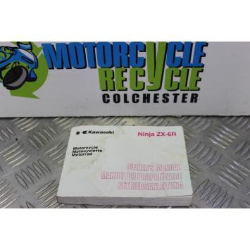 Kawasaki ZX6R Owners Manual 2000 2001 J1 J2 ZX 6 R ZX-6R Ninja B167