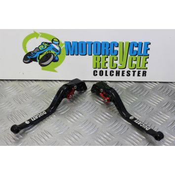 Ducati Monster 1100 Evo Lever Set Brake Clutch Black 2012 2013 M1100 B082