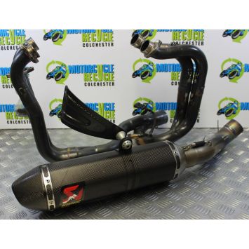 Aprilia RSV4 Factory Akrapovic Exhaust System Titanium Carbon 2009 to 2012 B190