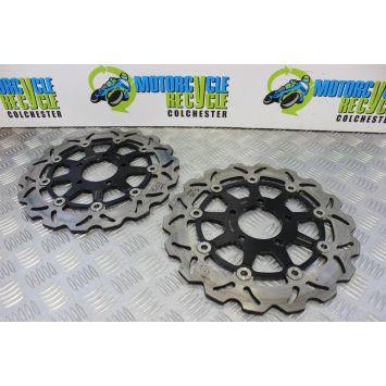 Suzuki GSXR 600 Brake Discs Front Wavy Rezo 2004 2005 K4 K5 GSXR600 B192