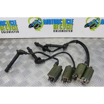 Honda VFR 800 Ignition Coils with Caps Leads 1998 to 2001 VFR800 VFR800F B050