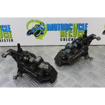 Kawasaki ZX7R Brake Calipers Front 6 Pot Tokico 1996 to 2003 ZX 7 R Ninja B184