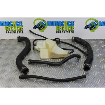 Suzuki GSXR 600 SRAD Coolant Bottle and Hoses 1997 to 2000 GSXR600 GSX-R B064