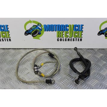 Yamaha R6 Brake Hoses Front Braided Rear Original 5EB YZF-R6 1999 to 2002 B069