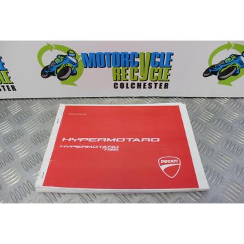 Ducati Hypermotard 796 Owners Manual Printed A4 2010 2011 2012 B085