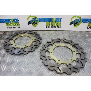 Yamaha R1 5PW Brake Discs Front Wavy YZF-R1 2002 to 2003 YZF 1000 B189
