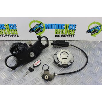 Yamaha R1 5PW Lock Set Locks with Yoke Key YZF-R1 2002 to 2003 YZF 1000 B204