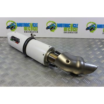 BMW K 1200 S Exhaust Race Can GPR G.P.R White K1200S 2004 to 2008 B061
