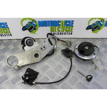 Kawasaki ZX6R Lock Set Key Yoke Locks 2000 2001 J1 J2 ZX 6 R ZX-6R Ninja B167