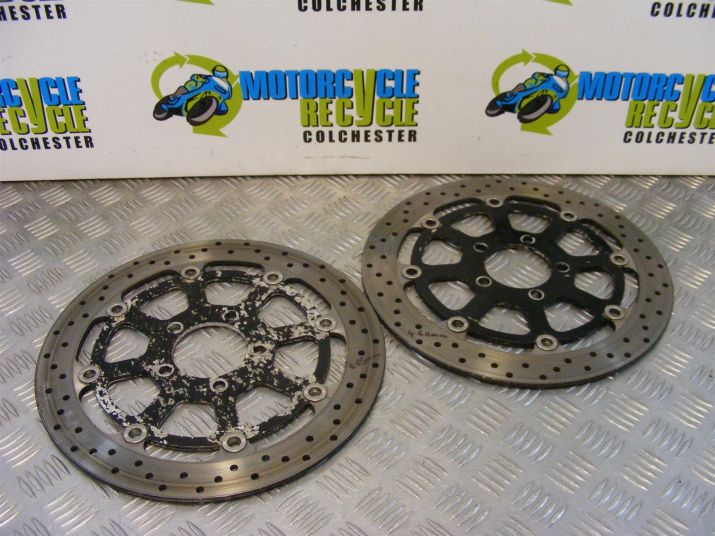 Suzuki GSXR 750 Brake Discs Front Genuine 2000 to 2003 K1 K2 K3 GSXR750 B075