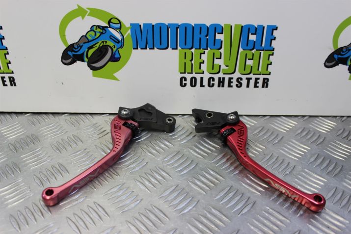 Triumph Street Triple 675 Levers ASV Red Brake Clutch 2013 to 2016 B049