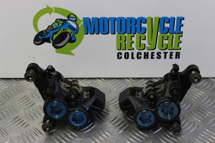 Yamaha R6 Brake Calipers Front Blue Spot 5EB YZF-R6 1999 to 2002 B069