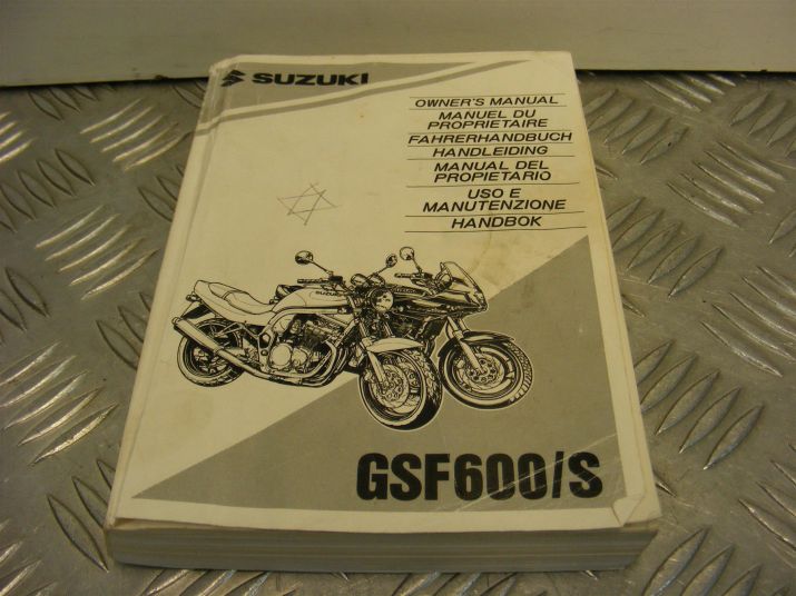 Suzuki GSF 600 Bandit Owners Manual 2000 to 2004 GSF600S A806