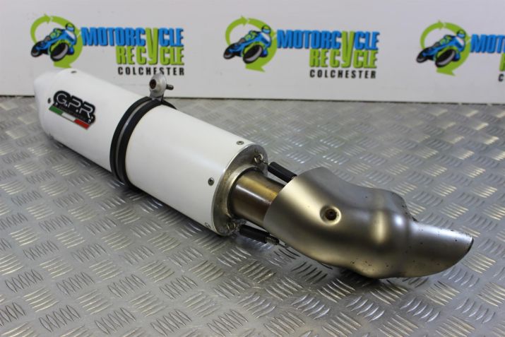 BMW K 1200 S Exhaust Race Can GPR G.P.R White K1200S 2004 to 2008 B061