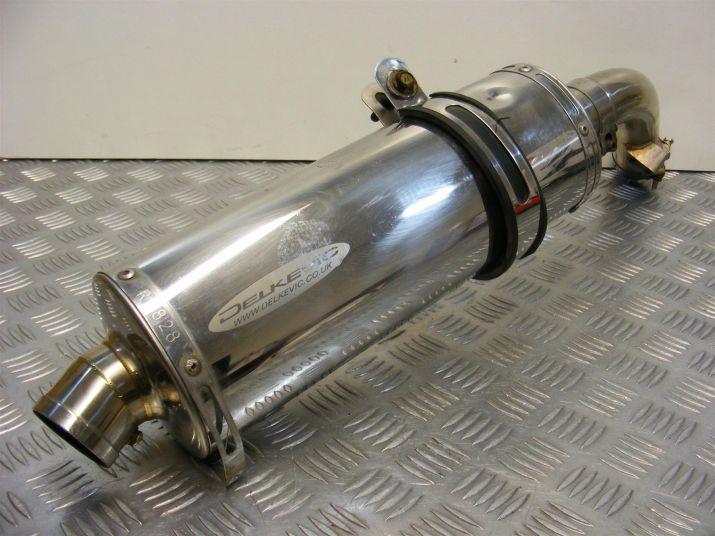 Honda VFR 800 Delkevic Can Exhaust with Baffle 1998 to 2001 VFR800 A811