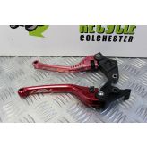 Triumph Street Triple 675 Levers ASV Red Brake Clutch 2013 to 2016 B049