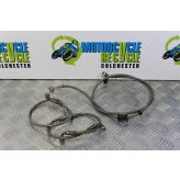 Triumph Speed Triple 1050 Brake Lines Front Rear Braided 2005 to 2007 B056