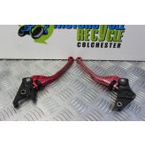 Triumph Street Triple 675 Levers ASV Red Brake Clutch 2013 to 2016 B049