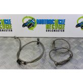 Triumph Speed Triple 1050 Brake Lines Front Rear Braided 2005 to 2007 B056