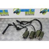 Honda VFR 800 Ignition Coils with Caps Leads 1998 to 2001 VFR800 VFR800F B050