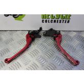 Triumph Street Triple 675 Levers ASV Red Brake Clutch 2013 to 2016 B049