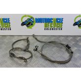 Triumph Speed Triple 1050 Brake Lines Front Rear Braided 2005 to 2007 B056
