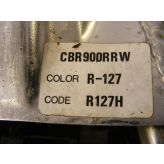 Honda CBR 900 RR Subframe Rear Fireblade RRW 1998 1999 CBR900 B053